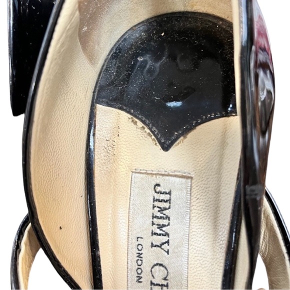 Jimmy Choo Mary Jane Peek Toe Heels - Size 39 - Picture 5 of 9